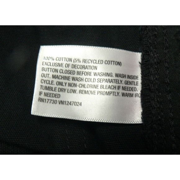 Wild Fable Womens Low Rise Cotton Pocket Relaxed Carpenter Pants in Black Size 6 - Picture 8 of 8